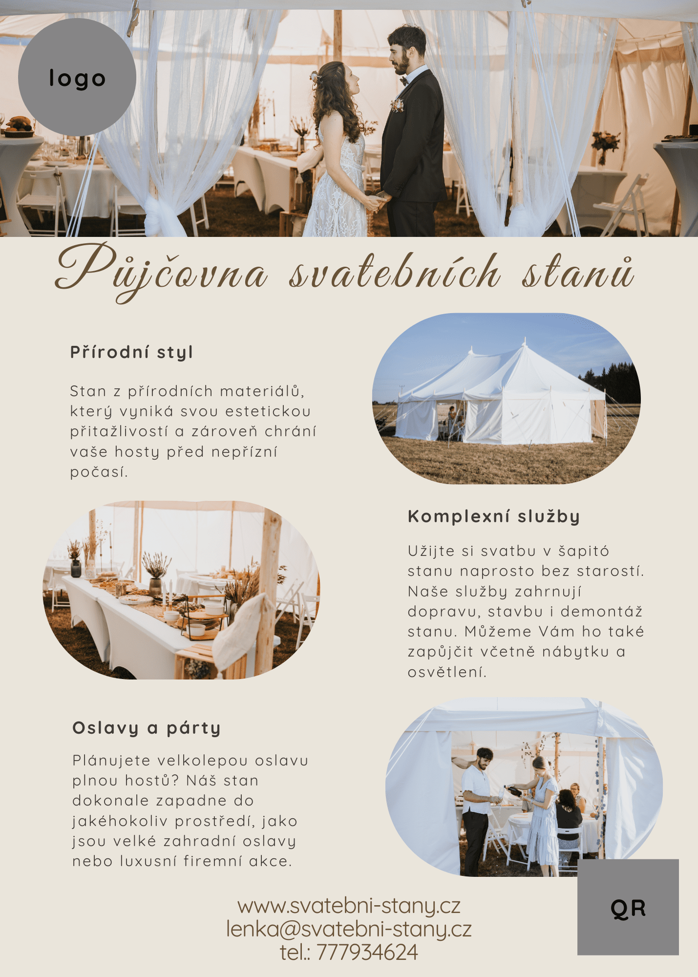 leták svatební stany lenka